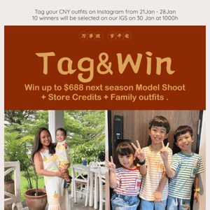 [TAG & WIN] We would love to see your CNY photos  🍊 🍊