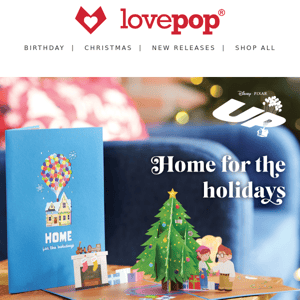 NEW | Disney and Pixar Up Home For The Holidays Pop-Up Card