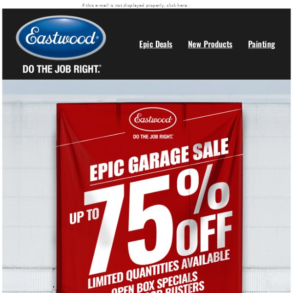 Eastwood’s Biggest Garage Sale Ever!  