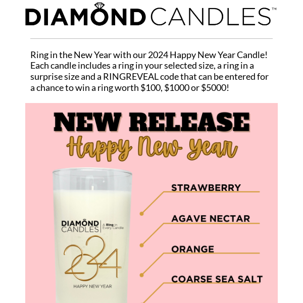 💍RING💍 in the New Year with Diamond Candles!