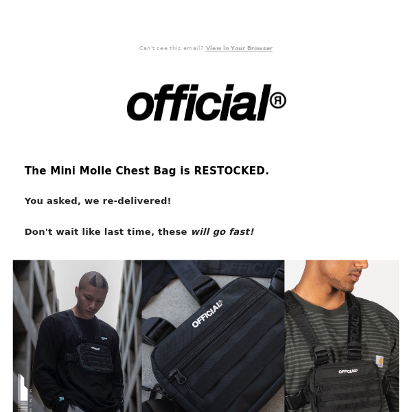 💦 Mini Molle Chest Bag Reloaded 💦