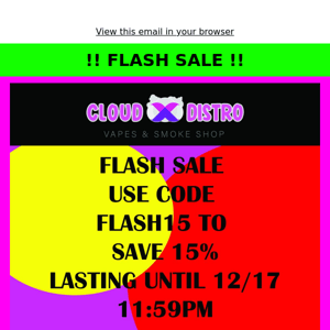 Flash Sale!! Lasting until 12/17 😍