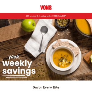 Your Weekly Savings
