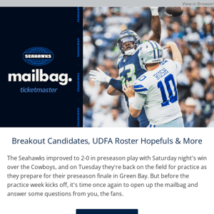 Seahawks Mailbag  Breakout Candidates, UDFA Roster Hopefuls & More -  Seattle Seahawks