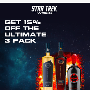 Set Phasers To Savings! Get 15% Off The Ultimate 3 Pack