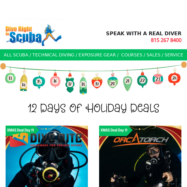 Day 12 of Deals: 20% off Dive Rite and Orcatorch
