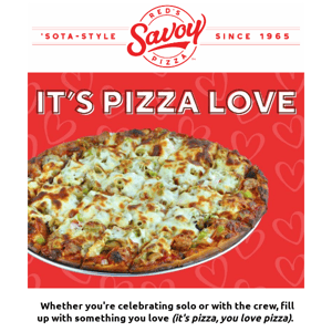 Pizza Love this Valentine's Day