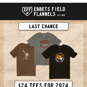 ⚠️ Final Call: $24 Tees For 2024
