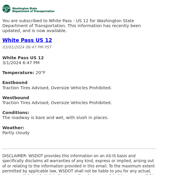 White Pass US 12