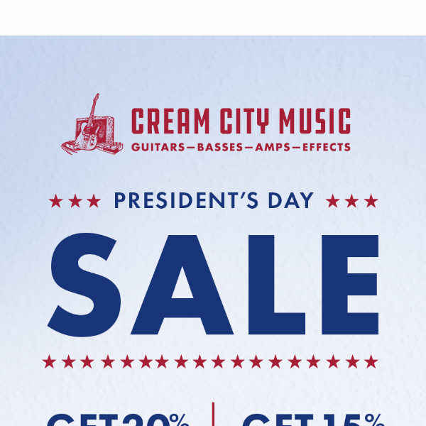Our President’s Day SALE starts now!