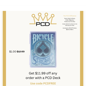 Pay Nothing for a Bicycle Deck from PCD?