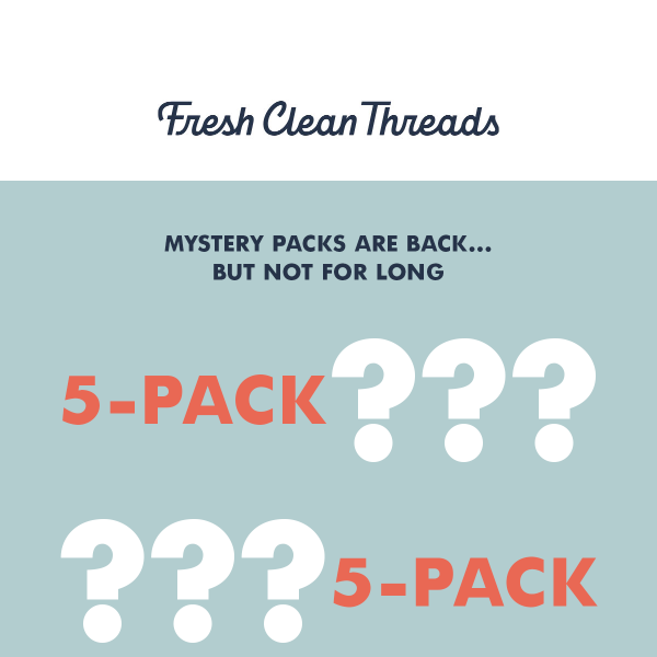 MYSTERY PACKS ARE BACK!