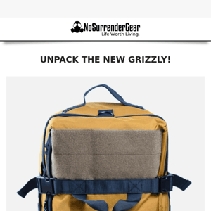 🐾 Refreshed, Redesigned: The Grizzly Pack 🐾