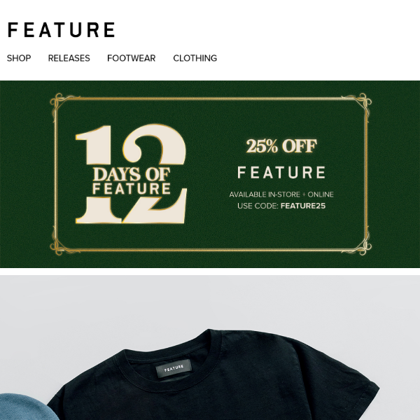 12 Days of FEATURE: 25% OFF FEATURE! 🎁