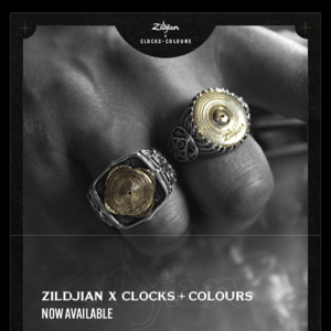 Zildjian X Clocks + Colours — Now Available