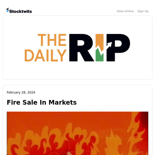 Fire Sale In Markets
