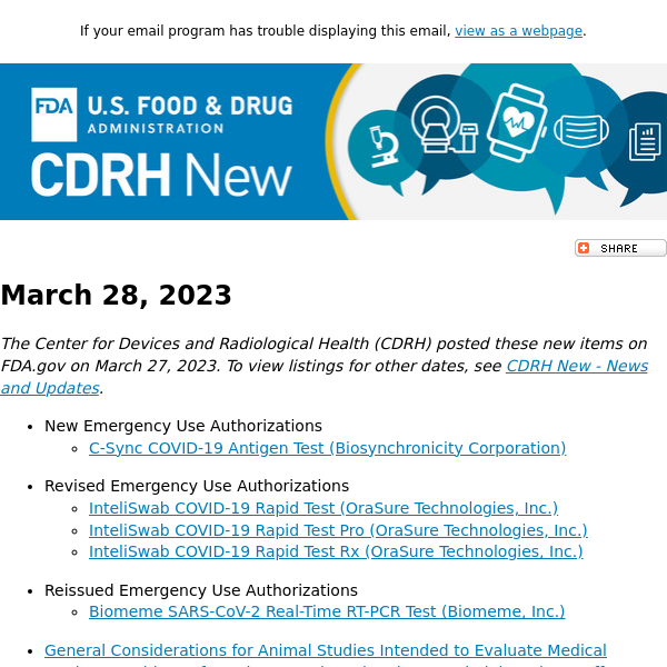 CDRH New - March 28, 2023