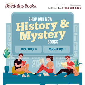 Our NEW History & Mystery Books!