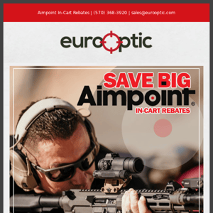 SAVE BIG: Aimpoint In-Cart Rebates!