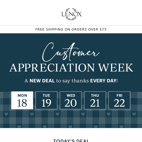 It's Customer Appreciation Week!