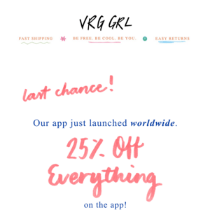 25% OFF APP EXCLUSIVE | ENDS SOON 🏃‍♀️