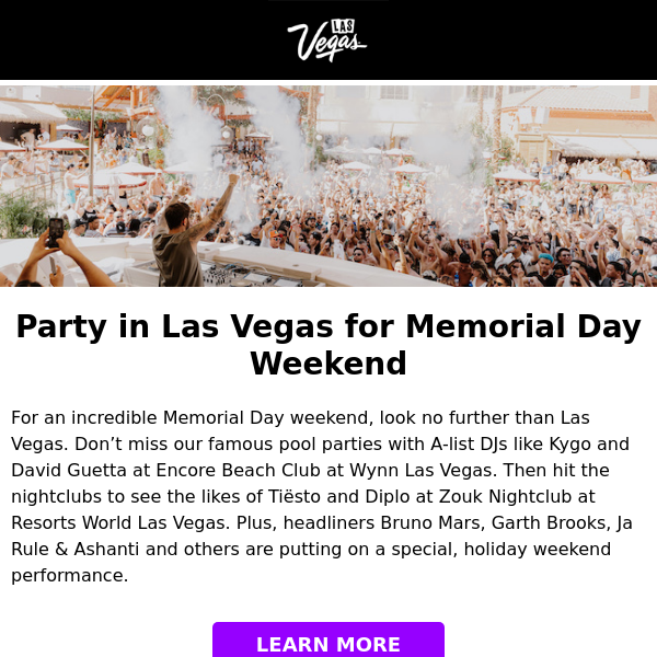 Spend Memorial Day Weekend with Kygo, Tiësto and Bruno Mars in Las Vegas!