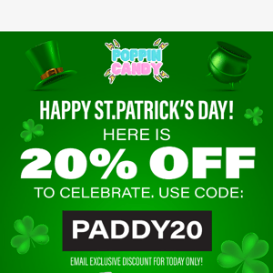 🍀20% OFF FOR ST PATRICK'S DAY!🍀🎉