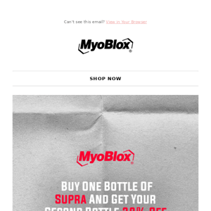 Save HUGE On MyoBlox SUPRA For The Next 24 Hours...