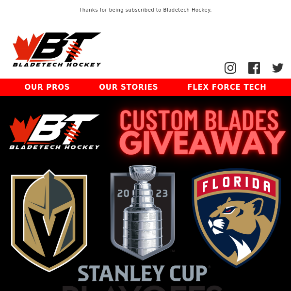 Predict the Stanley Cup Champ, Win Free Blades