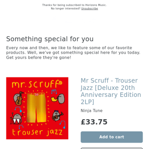 NEW! Mr Scruff - Trouser Jazz [Deluxe 20th Anniversary Edition 2LP]