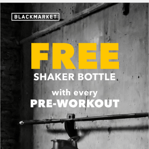 Boost Your Workouts: Score a FREE Shaker Bottle with Every Pre-Workout Buy!🚨💥