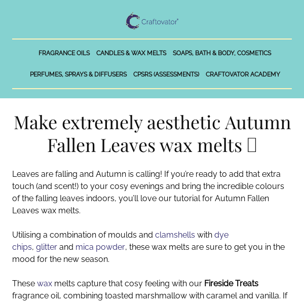 Create Your Own Autumn Leaves Wax Melts: A Cosy DIY Tutorial 🍂