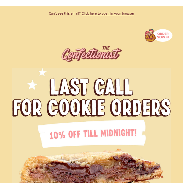 Last Call For Cookie Orders This Week!