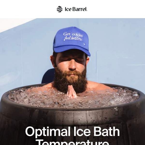 What's the ideal temp for an ice bath? 🧐🧊