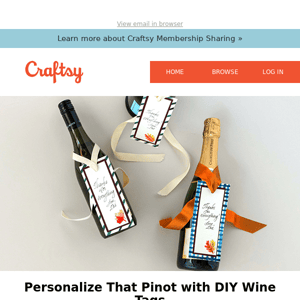 Personalize That Pinot with DIY Wine Tags