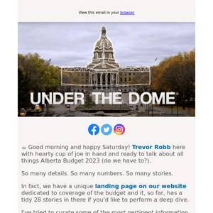 Under The Dome: Dissecting the Alberta UCP's spend, spend, spend budget