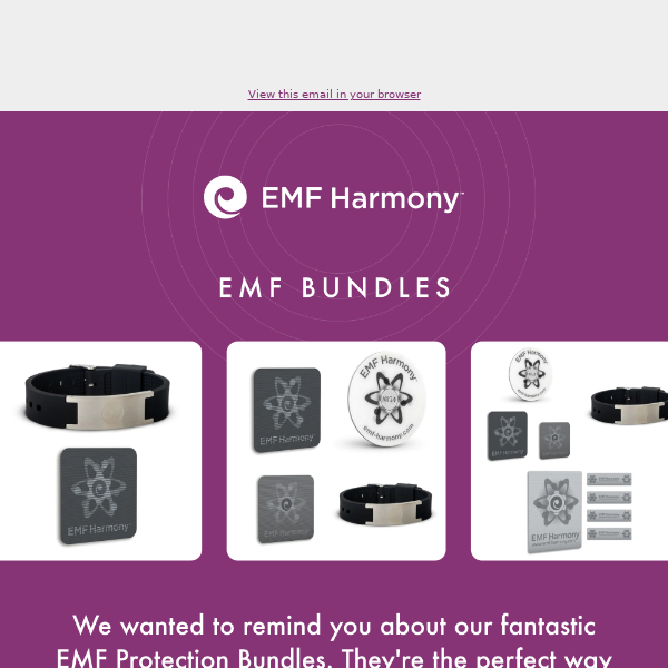 EMF Harmony, Shop 10% Off Bundles!