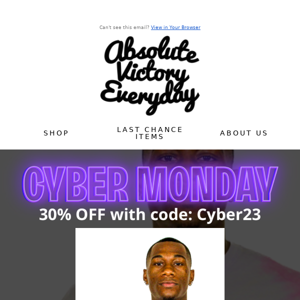 30% CYBER MONDAY SALE