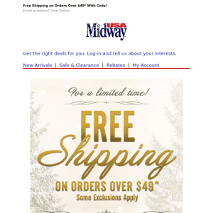 Free Shipping is Back