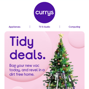 Find your perfect vacuum at Currys and save up to £80 today!