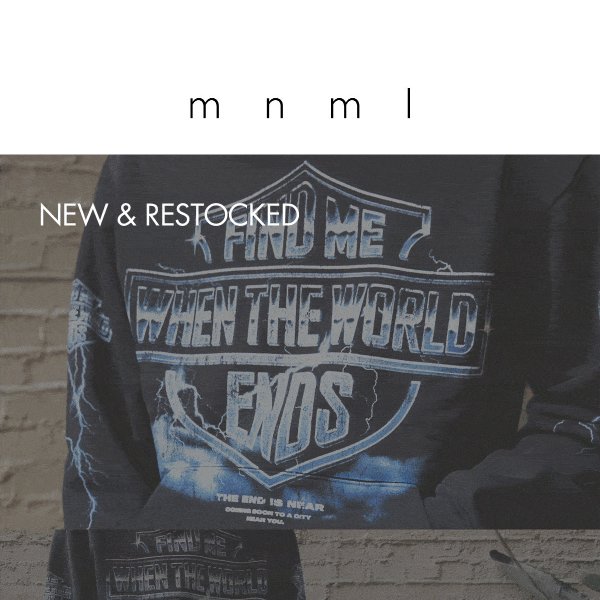 new & restocked: Hoodies, Jackets, & more
