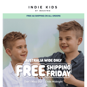 Free AU Shipping Friday!