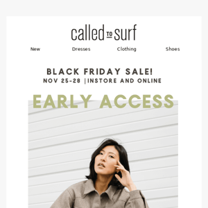 📍Early Access To Black Friday Sale