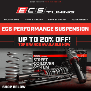 4 Day Flash Sale - ECS Coilovers Starting At $475 Shipped!