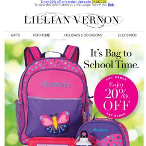 ATTENTION! Our new Back to School catalog is now online