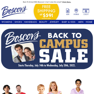View your Back to Campus Sale Ad