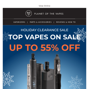 Save Up to 55% on Top Vapes Now!