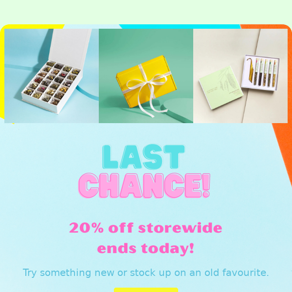 LAST CHANCE TO SAVE!