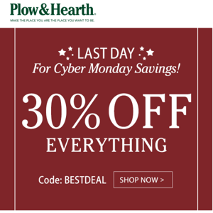 🙌 All. Day. Long. 30% OFF. Everything!!! 🙌