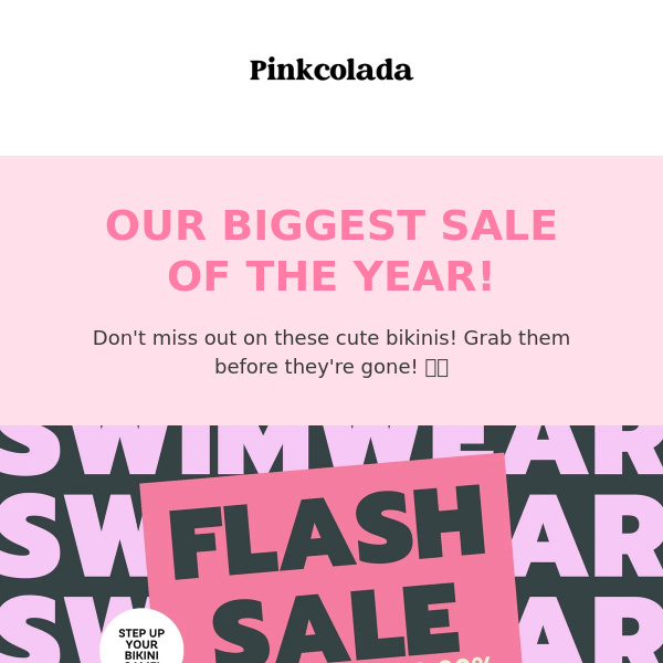 Our BIGGEST SALE of the year is here! 😎💖